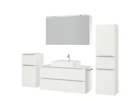 Atlas Ensemble sous vasque avec miroir et colonnes 5