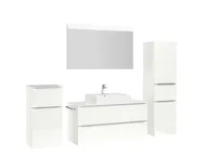 Atlas Ensemble sous vasque avec miroir et colonnes 3