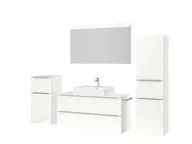 Atlas Ensemble sous vasque avec miroir et colonnes 5