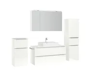 Atlas Ensemble sous vasque avec miroir et colonnes 3