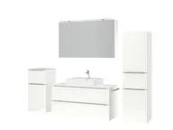 Atlas Ensemble sous vasque avec miroir et colonnes 5