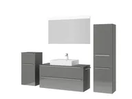 Atlas Ensemble sous vasque avec miroir et colonnes 5