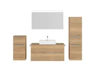 Atlas Ensemble sous vasque avec miroir et colonnes 1