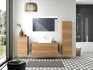 Atlas Ensemble sous vasque avec miroir et colonnes 0