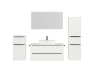 Atlas Ensemble sous vasque avec miroir et colonnes 1