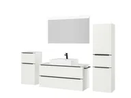 Atlas Ensemble sous vasque avec miroir et colonnes 5