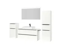 Atlas Ensemble sous vasque avec miroir et colonnes 5