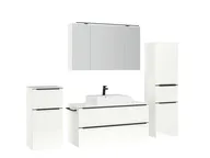 Atlas Ensemble sous vasque avec miroir et colonnes 3