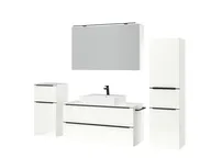 Atlas Ensemble sous vasque avec miroir et colonnes 5