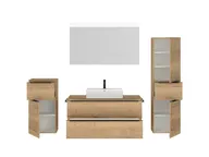 Atlas Ensemble sous vasque avec miroir et colonnes 2