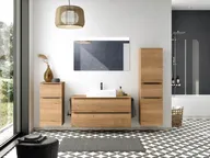 Atlas Ensemble sous vasque avec miroir et colonnes 0