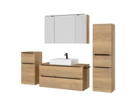 Atlas Ensemble sous vasque avec miroir et colonnes 5