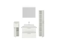 Atlas Ensemble sous vasque avec miroir et colonnes 2