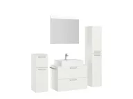 Atlas Ensemble sous vasque avec miroir et colonnes 3