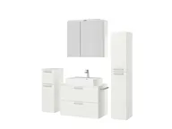 Atlas Ensemble sous vasque avec miroir et colonnes 5