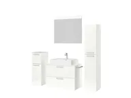 Atlas Ensemble sous vasque avec miroir et colonnes 5