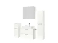 Atlas Ensemble sous vasque avec miroir et colonnes 5