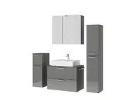 Atlas Ensemble sous vasque avec miroir et colonnes 5