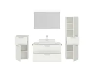 Atlas Ensemble sous vasque avec miroir et colonnes 2