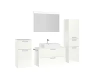 Atlas Ensemble sous vasque avec miroir et colonnes 3