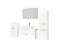 Atlas Ensemble sous vasque avec miroir et colonnes 5