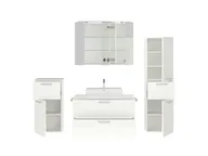 Atlas Ensemble sous vasque avec miroir et colonnes 2