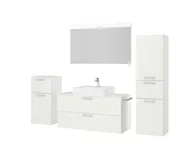 Atlas Ensemble sous vasque avec miroir et colonnes 5