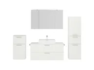 Atlas Ensemble sous vasque avec miroir et colonnes 1