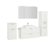 Atlas Ensemble sous vasque avec miroir et colonnes 3