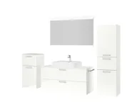 Atlas Ensemble sous vasque avec miroir et colonnes 5