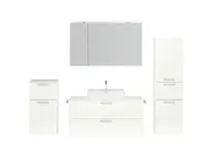 Atlas Ensemble sous vasque avec miroir et colonnes 1