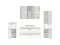 Atlas Ensemble sous vasque avec miroir et colonnes 2