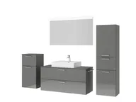 Atlas Ensemble sous vasque avec miroir et colonnes 5