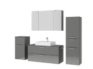 Atlas Ensemble sous vasque avec miroir et colonnes 5