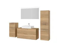 Atlas Ensemble sous vasque avec miroir et colonnes 5