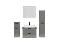 Atlas Ensemble sous vasque avec miroir et colonnes 1