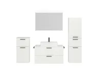 Atlas Ensemble sous vasque avec miroir et colonnes 1