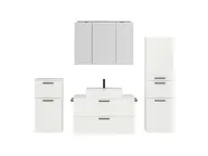 Atlas Ensemble sous vasque avec miroir et colonnes 1