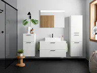 Atlas Ensemble sous vasque avec miroir et colonnes 0