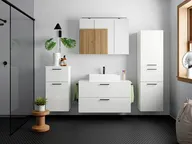 Atlas Ensemble sous vasque avec miroir et colonnes 0