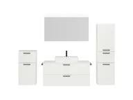 Atlas Ensemble sous vasque avec miroir et colonnes 1