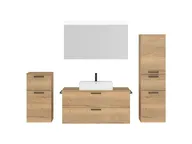 Atlas Ensemble sous vasque avec miroir et colonnes 1