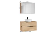 Atlas Ensemble sous vasque avec miroir 1