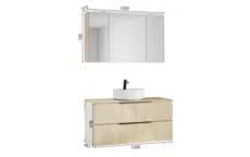 Atlas Ensemble sous vasque avec miroir 1