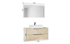 Atlas Ensemble sous vasque avec miroir 1