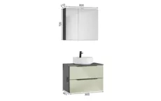Atlas Ensemble sous vasque avec miroir 1