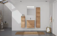 Atlas Ensemble sous vasque avec miroir et colonnes 0