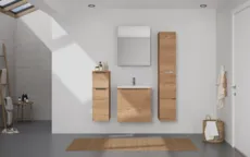 Atlas Ensemble sous vasque avec miroir et colonnes 0
