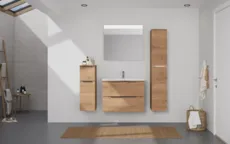 Atlas Ensemble sous vasque avec miroir et colonnes 0