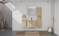 Atlas Ensemble sous vasque avec miroir et colonnes 0